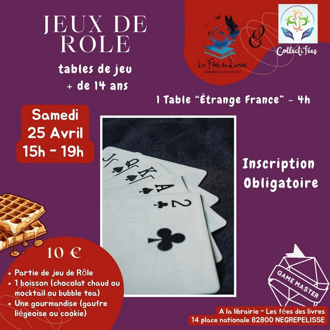 animation jeux de role à la librairie