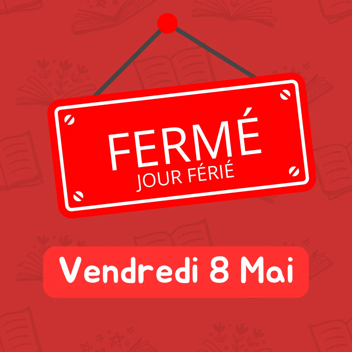 post fermeture exceptionnelle le vendredi 8 mai 2026