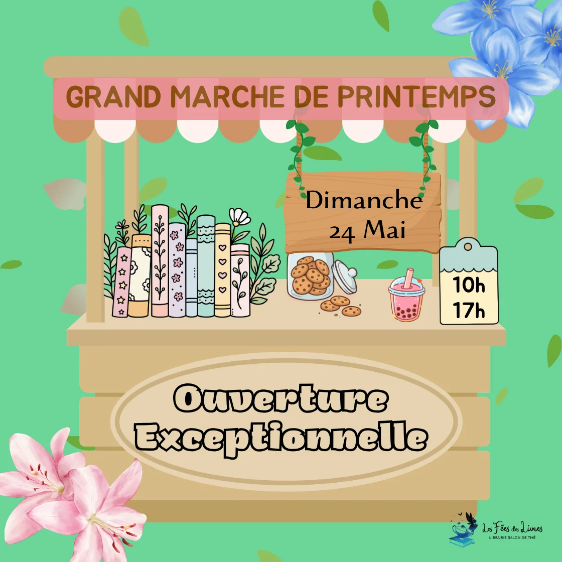 Grand Marché de Printemps : Ouverture Exceptionnelle des Fées des Livres !