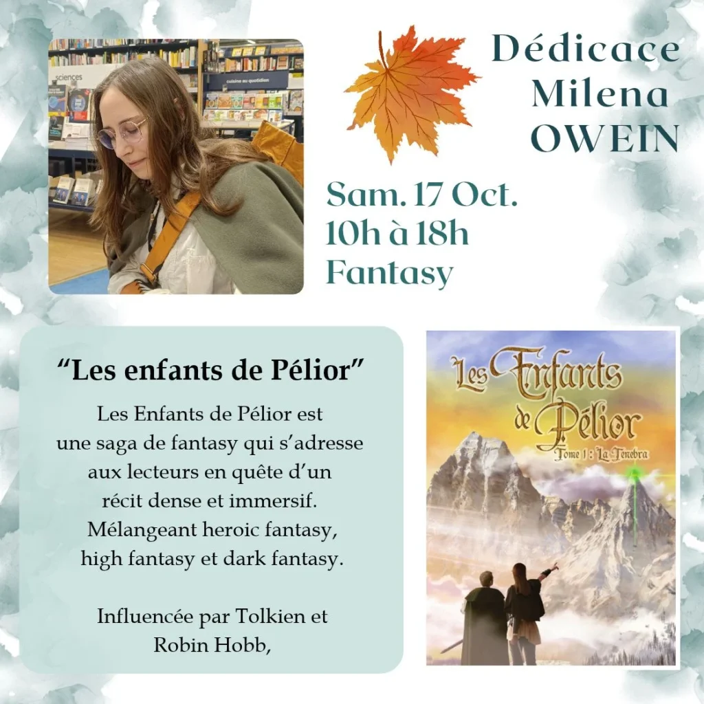 17DédicaceMilenaOWEINRomanfantastique