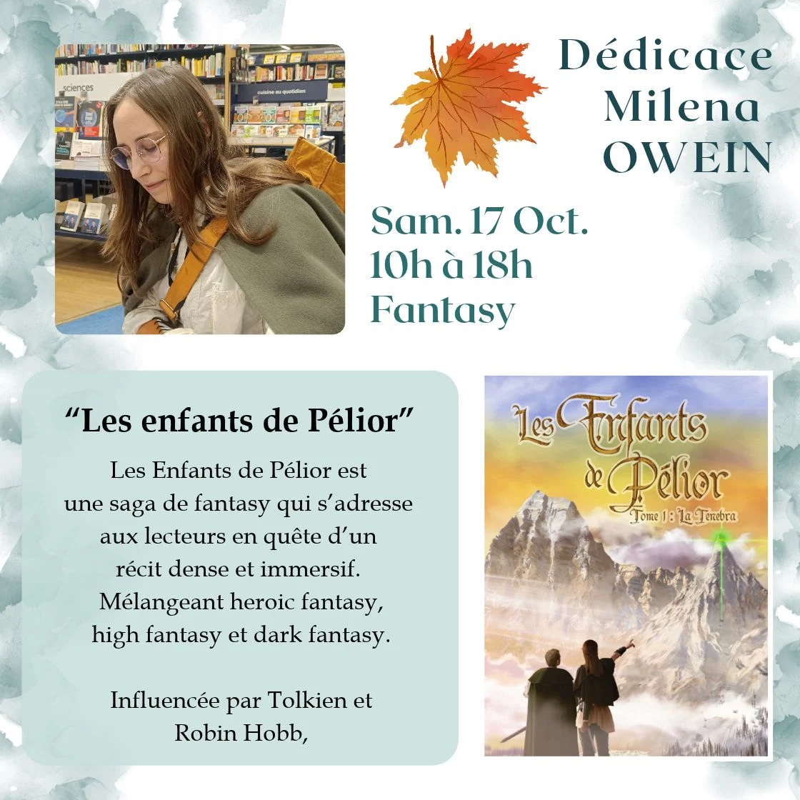 17DédicaceMilenaOWEINRomanfantastique