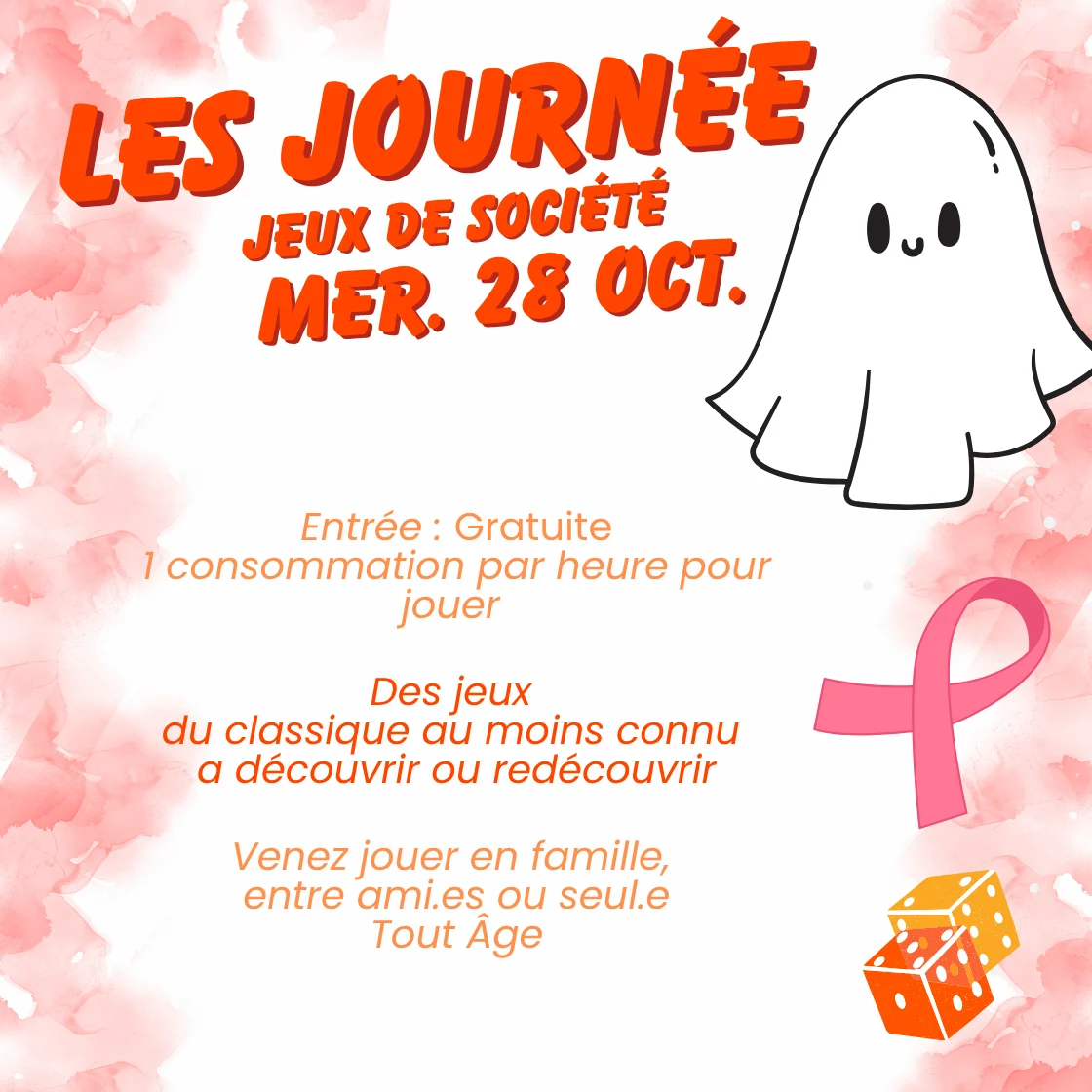 les Journée Jeux De société Mer. 28 Oct les Journée Jeux De société Mer. 28 Oct